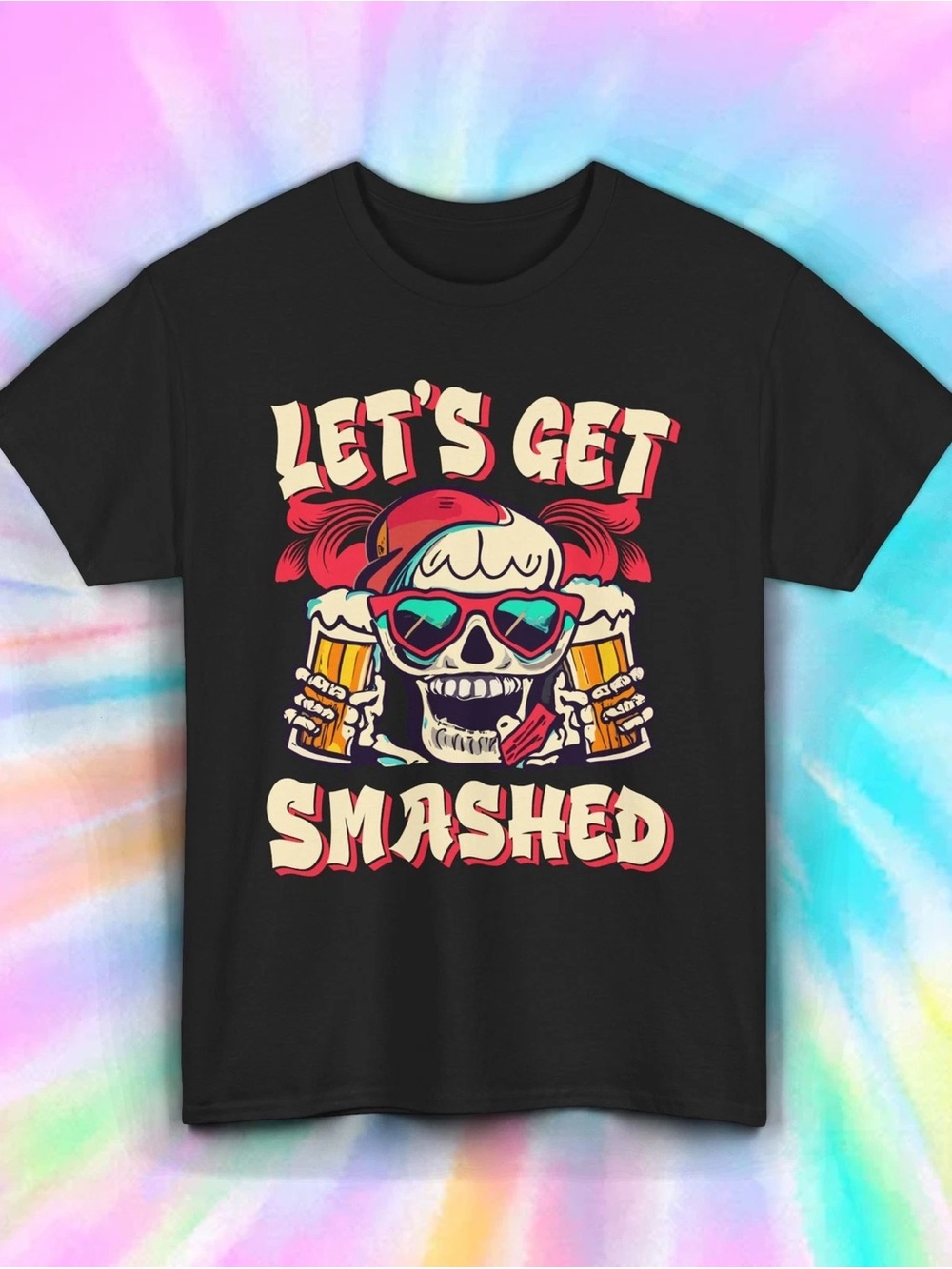 Let's Get Smashed Graphic Tee - Black